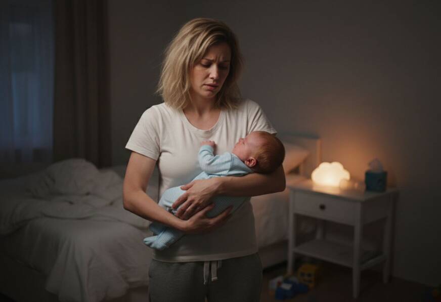 Baby krank schläft nicht